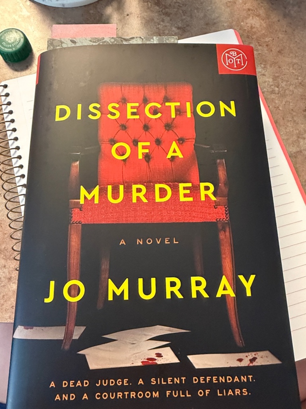 Jo Murray "Dissection of a Murder" – Red & Black Hardcover Novel